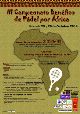 Cartel III Campeonato Padel por Africa