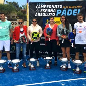 Josete Rico-Victor Ruiz y M Carmen Diaz-Magüi Serna, Campeones de España de Pádel 2018